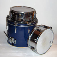 Bass drum and snare drums