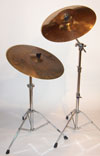 Cymbals on stands