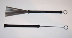 retractable drumset brushes