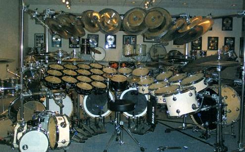 Terry Bozzio drums set in 2004